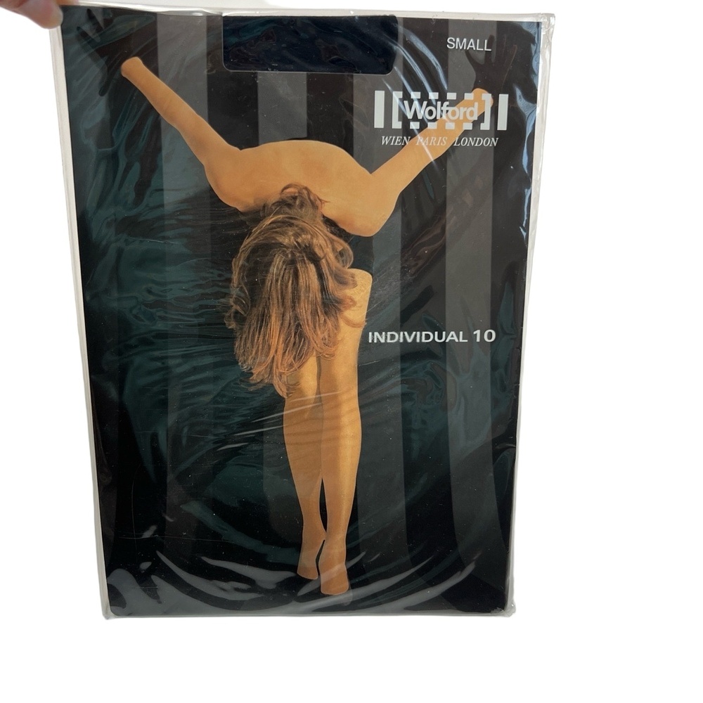 Wolford Individual 10 Denier Tights Style 116‎ 40 in Admiral Size Small NEW
